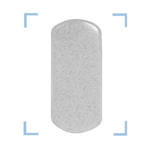 Diamond fiberglass pool color swatch with a light silver-gray finish and subtle sparkle.